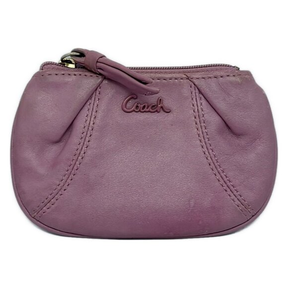 Auth COACH - Pink Leather Pouch - Picture 2 of 5